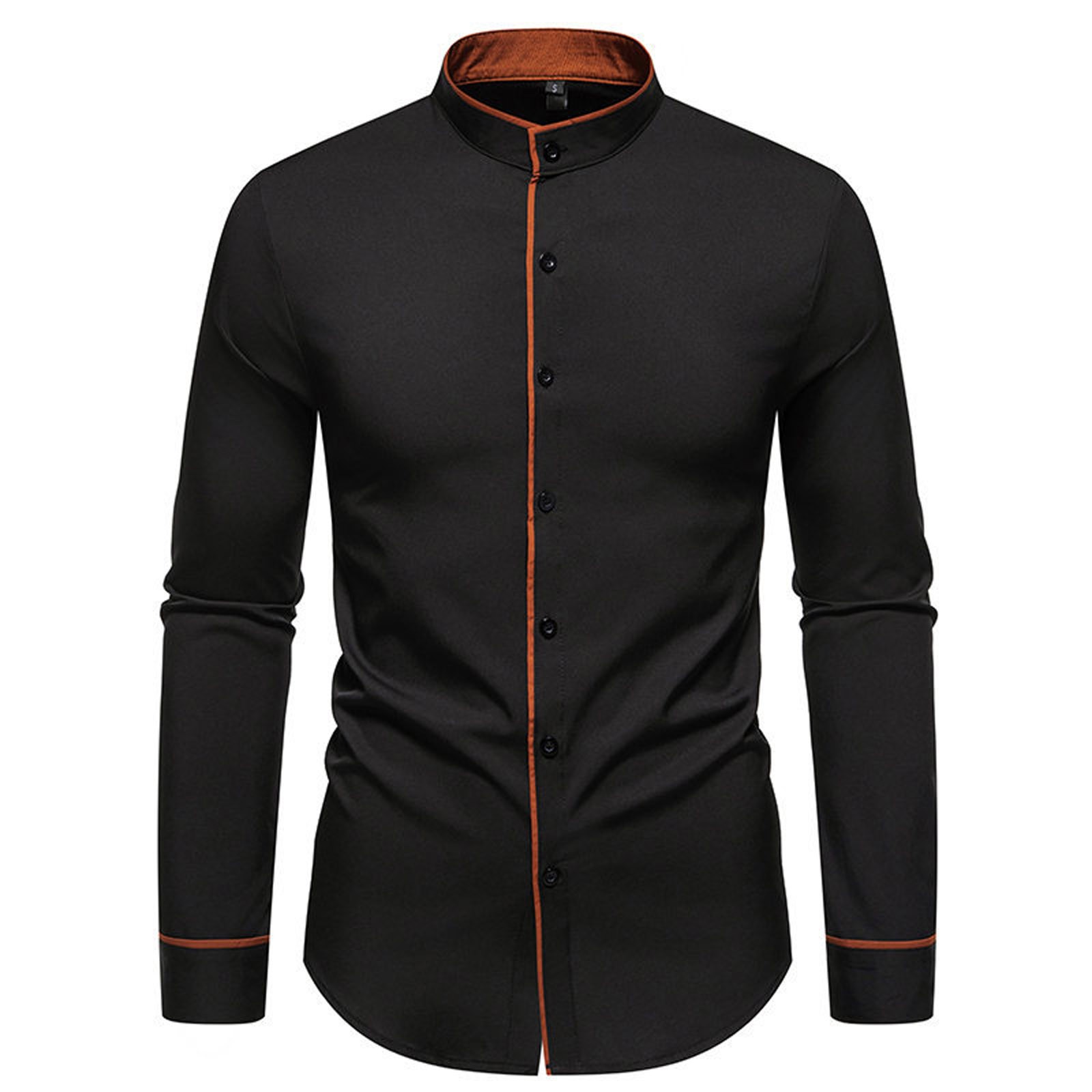 thumbnail image 5 of 2025 Camisa informal de manga larga para hombre: material resistente, diseño moderno, tallas reales, adecuada para el trabajo o las vacaciones, tallas S-XXL (todas las estaciones), 5 of 5